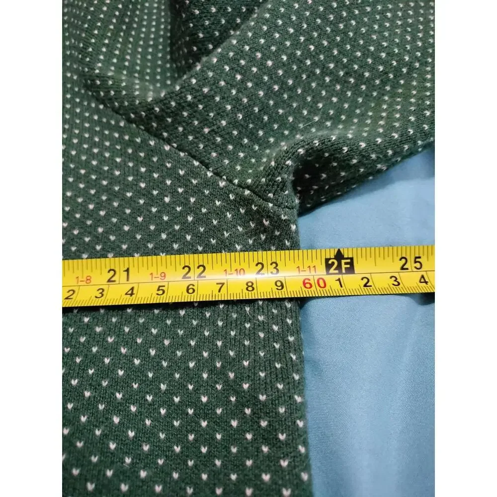 Bonobos Men's Large‎ Cotton Cashmere Birdseye Quarter Zip Sweater Green Pullover